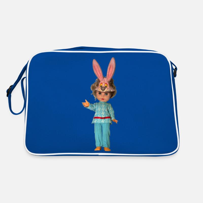 Hasen Puppe Retro Tasche