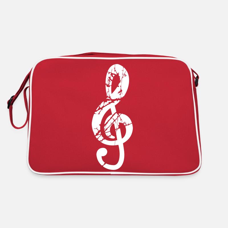 Clé de musique note mélodie note de musique son Sac Retro