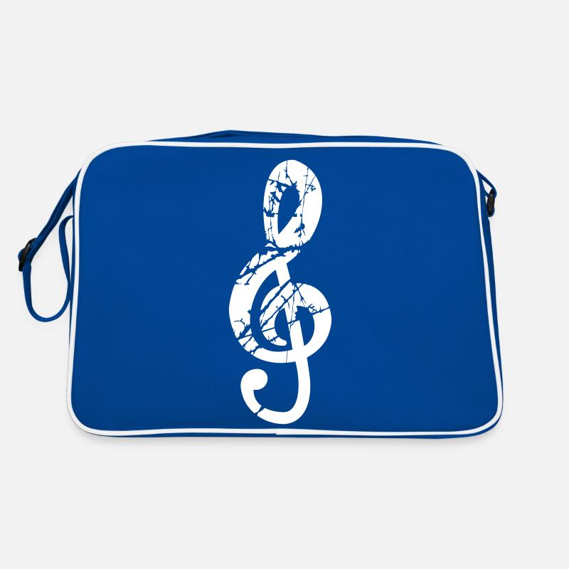 Music clef note melody music note sound Retro Bag