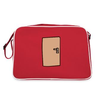 Porte - Sac Retro - rouge/blanc - Dos