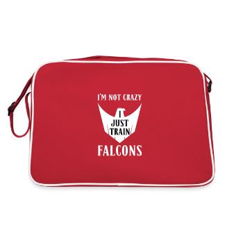 Falcon Trainer Falconer Falconry Gift - Sac Retro - rouge/blanc - Dos