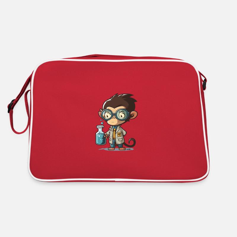 Monkey Scientist Retro Bag