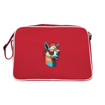 Lama Blaze - Sac Retro - rouge/blanc - Dos