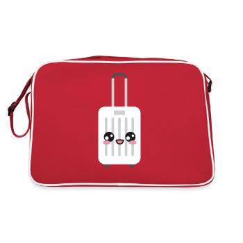 Icing luggage suitcase Kawaii - Retro Bag - red/white - Back