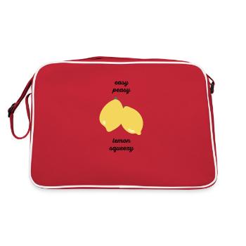 Easy Peasy Lemon Squeezy - Idée cadeau - Cadeau - Sac Retro - rouge/blanc - Dos