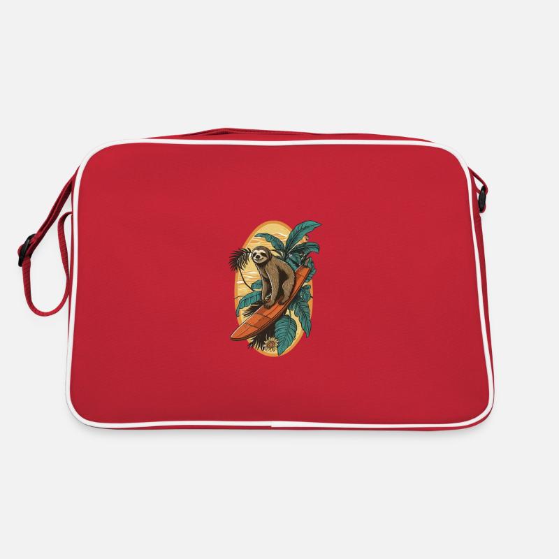 Surfing Sloth Retro Bag