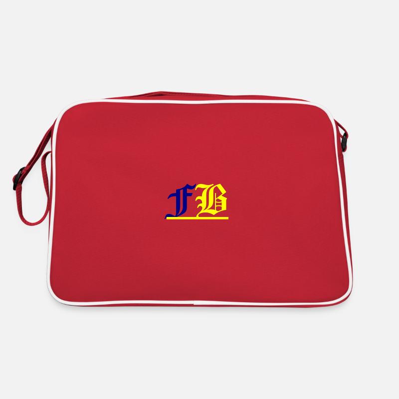 FB Logo - Retro Tasche - Rot/Weiß