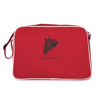 Bonifatius - Retro Tasche - Rot/Weiß - Hinten