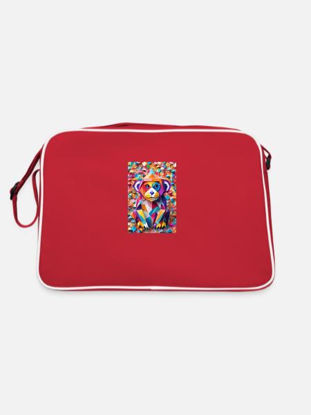 Baby Monkey - Retro Bag - red/white - Back