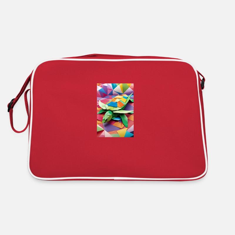 Rainbow Shell - Origami Turtle Retro Bag