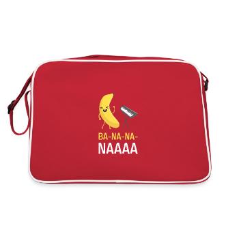 Banane I Piano I Musique I Beethoven - Sac Retro - rouge/blanc - Dos