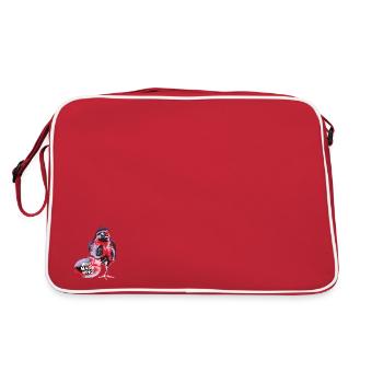 WhoMadeWho - Zombie Chick - Retro Tasche - Rot/Weiß - Hinten