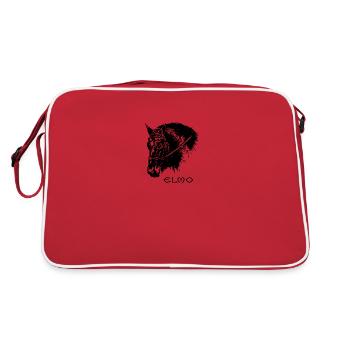 Elmo - Retro Tasche - Rot/Weiß - Hinten
