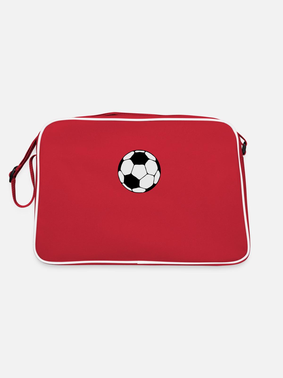 Soccer - Retro Bag - red/white - Back