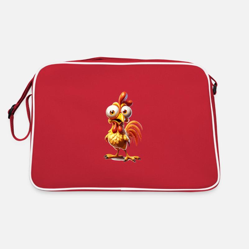 Drôle De Poulet Poulet Drôle Image Sac Retro