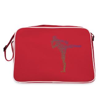 Boxe thaïlandaise Boxe thaïlandaise Muay Thai Boxeur thaïlandais masculin - Sac Retro - rouge/blanc - Dos