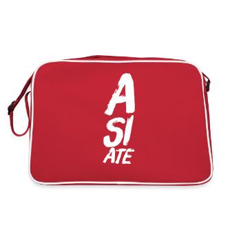 A SI ATE - New and Cool Design ++ NEW STYLE ++ - Retro Bag - red/white - Back