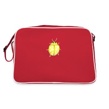 Sixteen-spotted fungus ladybug - Retro Bag - red/white - Back