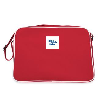 Blue White Love - BSC Fan Shirt - Retro Bag - red/white - Back