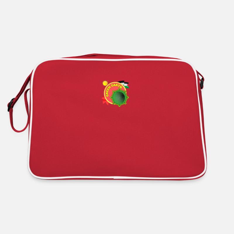 Grüne Erde Retro Tasche