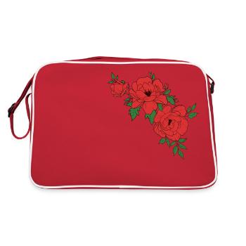 roses - Sac Retro - rouge/blanc - Dos