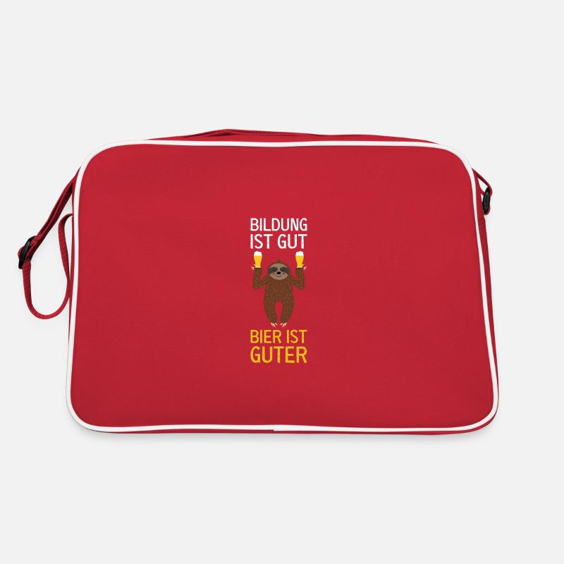Bier Biergarten Saufen Party Geschenk Retro Tasche