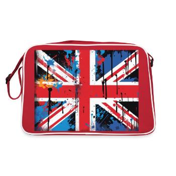 British Flag Graffiti Art - Retro Bag - red/white - Back