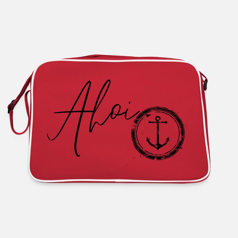 Ahoi & Ankerliebe - Retro Tasche - Rot/Weiß