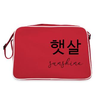 Sunshine - Retro Bag - red/white - Back
