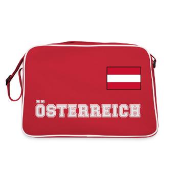 Look justaucorps AUTRICHE - Drapeau drapeau sur la poitrine - Sac Retro - rouge/blanc - Dos