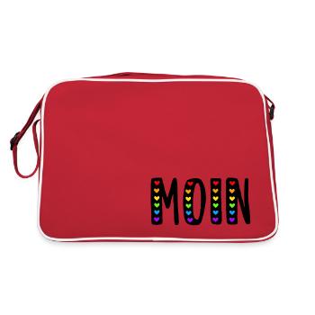 BONJOUR - Sac Retro - rouge/blanc - Dos