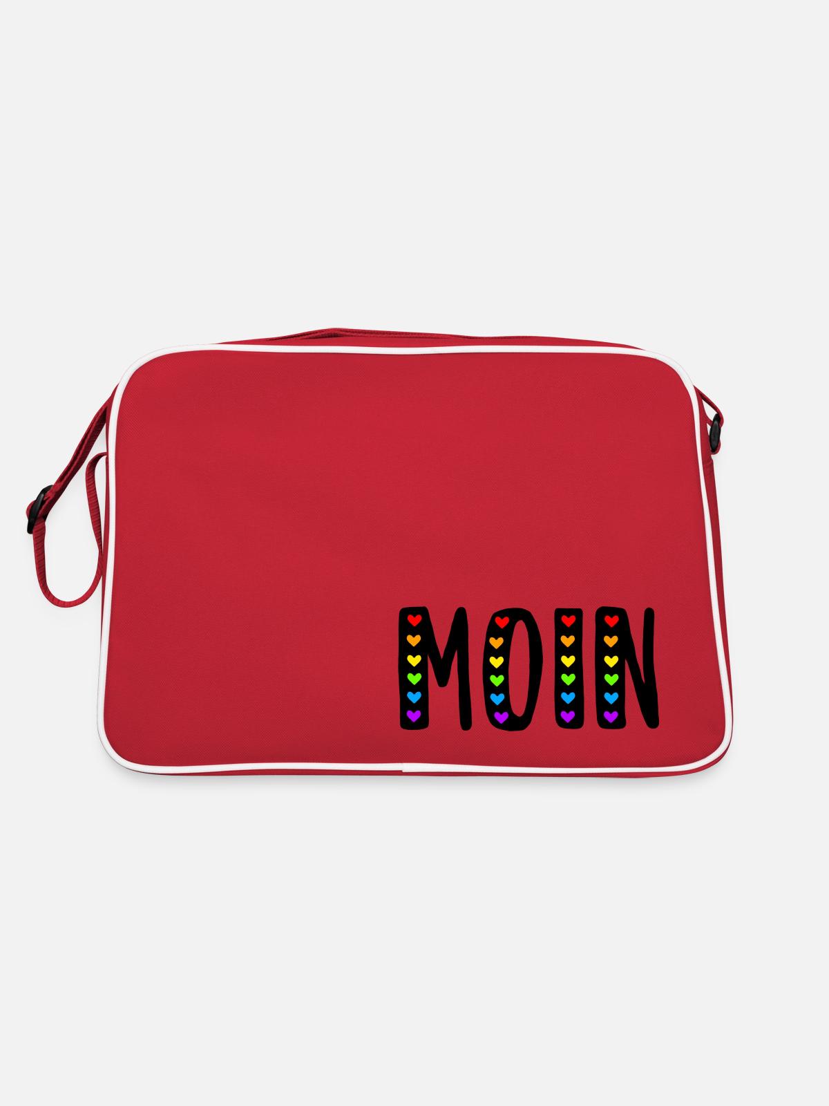 HELLO - Retro Bag - red/white - Back