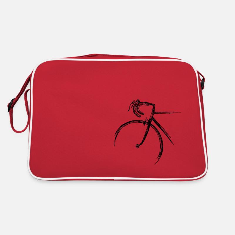 Rennvelo - Retro Tasche - Rot/Weiß