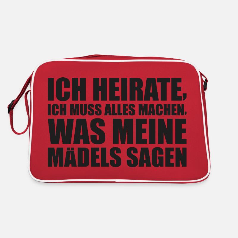 Junggesellenabschied Braut Polterabend Geschenk Retro Tasche