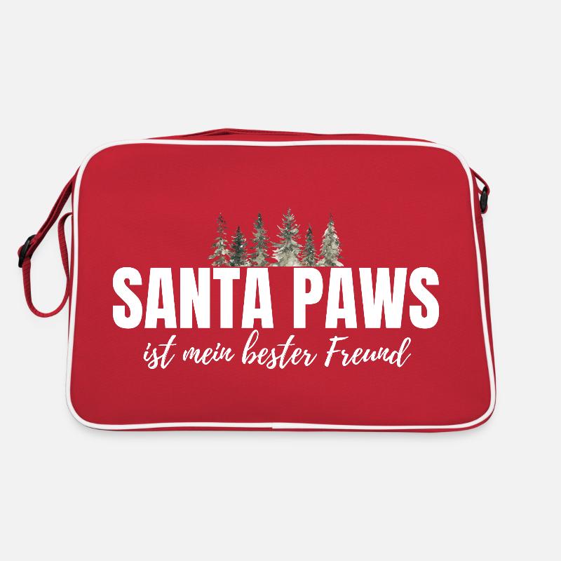 Chien Chiens Noël - Drôle de dicton de Noël Sac Retro