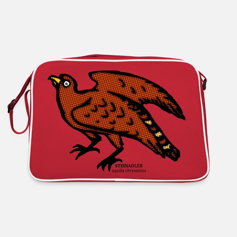 Aigle d’or Eagle Inn Montagnes ancienne illustration Sac Retro