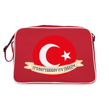 Turquie Turkiye Erdogan - Sac Retro - rouge/blanc - Dos