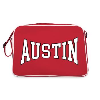 Austin - Retro Bag - red/white - Back