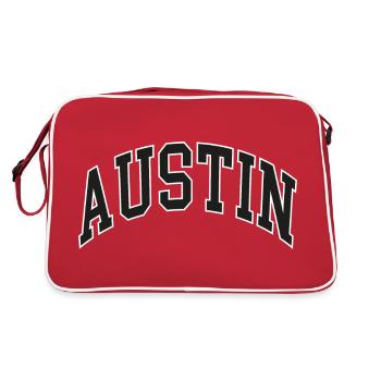 Austin - Retro Bag - red/white - Back