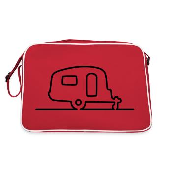 Caravan - Contour - classic shape - Retro Bag - red/white - Back