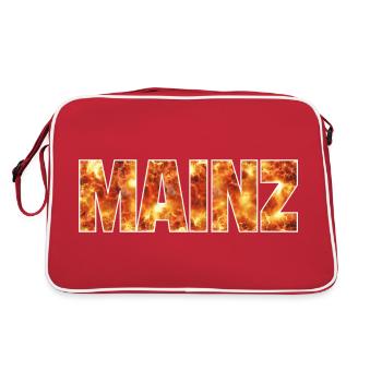 Mainz - Retro Tasche - Rot/Weiß - Hinten