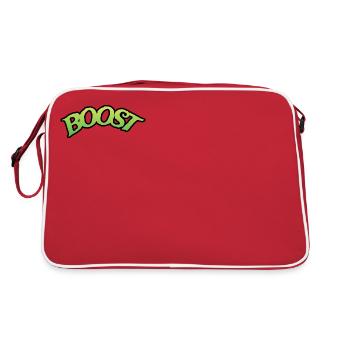 AUGMENTER - Sac Retro - rouge/blanc - Dos