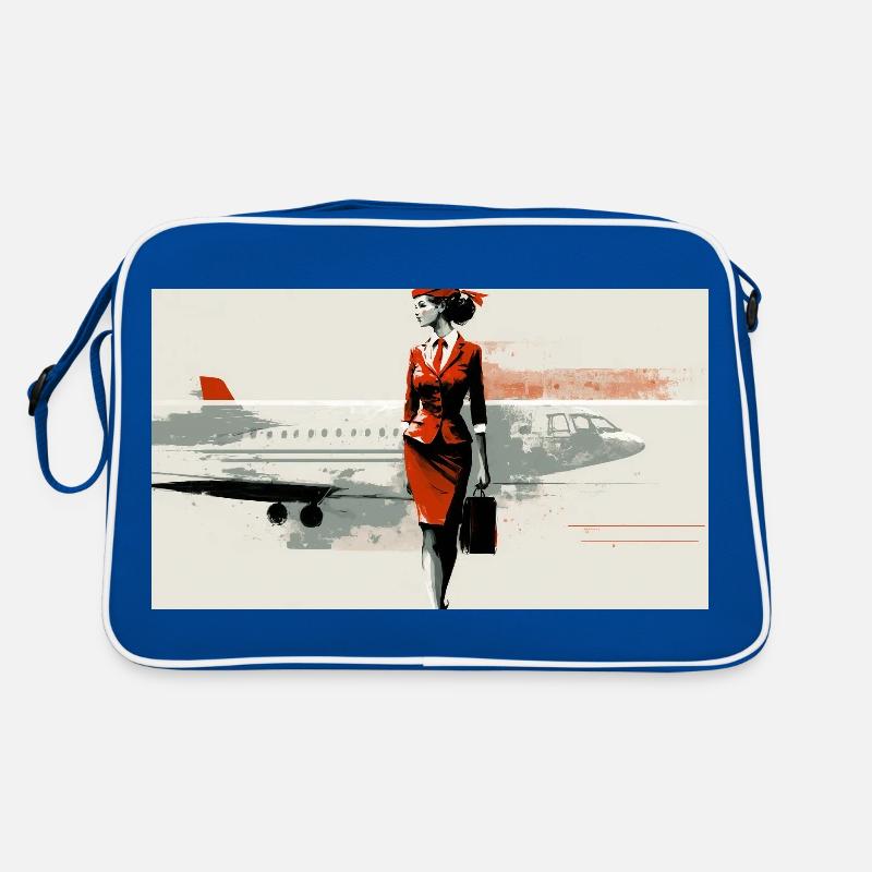 Flight Attendant RED Retro Bag