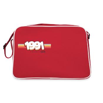 1991 Die Geburt der Legenden - Retro Tasche - Rot/Weiß - Hinten