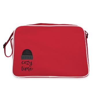 cozy time - Retro Bag - red/white - Back