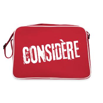 Considère - Ps /119 (Blanc) - Sac Retro - rouge/blanc - Dos