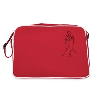 Mains - Sac Retro - rouge/blanc - Dos