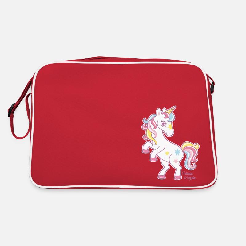 Petite licorne - Sac Retro - rouge/blanc