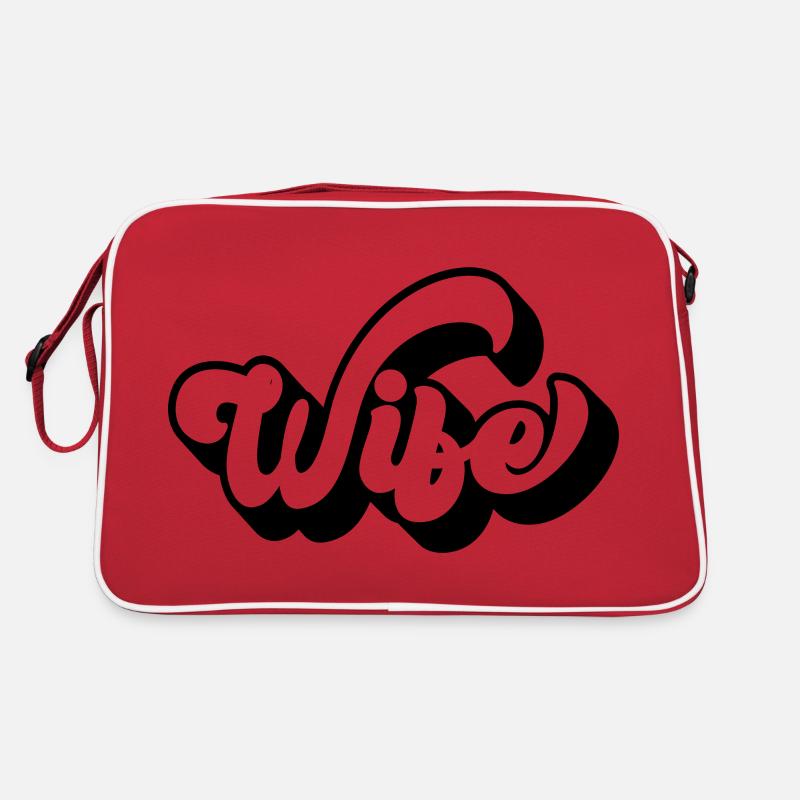 Coole Frau Matching Paar Hochzeitsfeier Ehe Retro Tasche