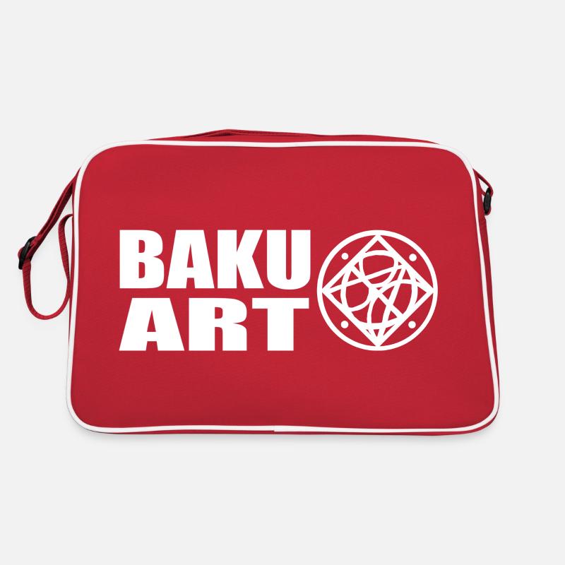 Logo White - Retro Tasche - Rot/Weiß